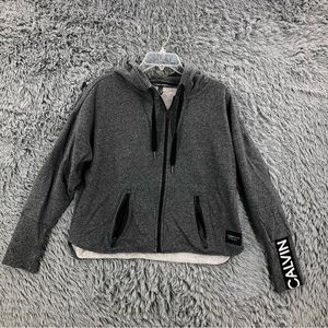 Calvin Klein Hoodie Womens Large Performance Grey Hoodie Jacket Pockets
